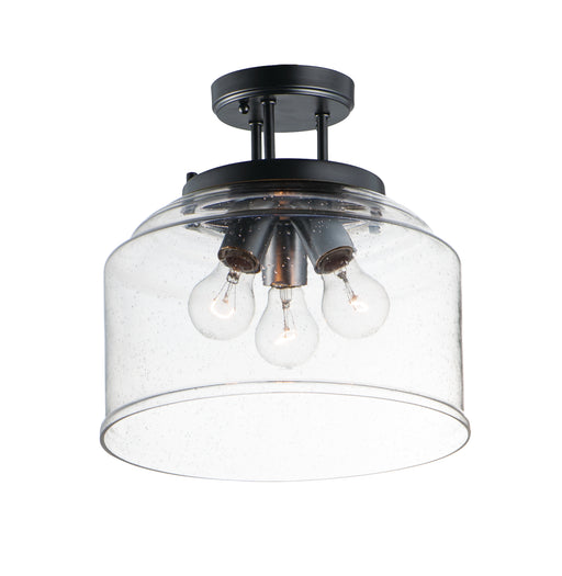 Maxim 12271CDBK Acadia 3 Light Semi Flush Mount | Black