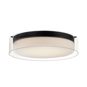 Maxim 12284CLSWBK Duo 16" Round LED Flush Mount | Black