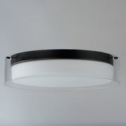 Maxim 12284CLSWBK Duo 16" Round LED Flush Mount | Black