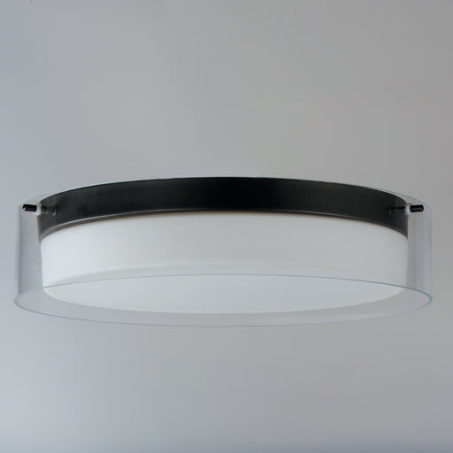 Maxim 12284CLSWBK Duo 16" Round LED Flush Mount | Black