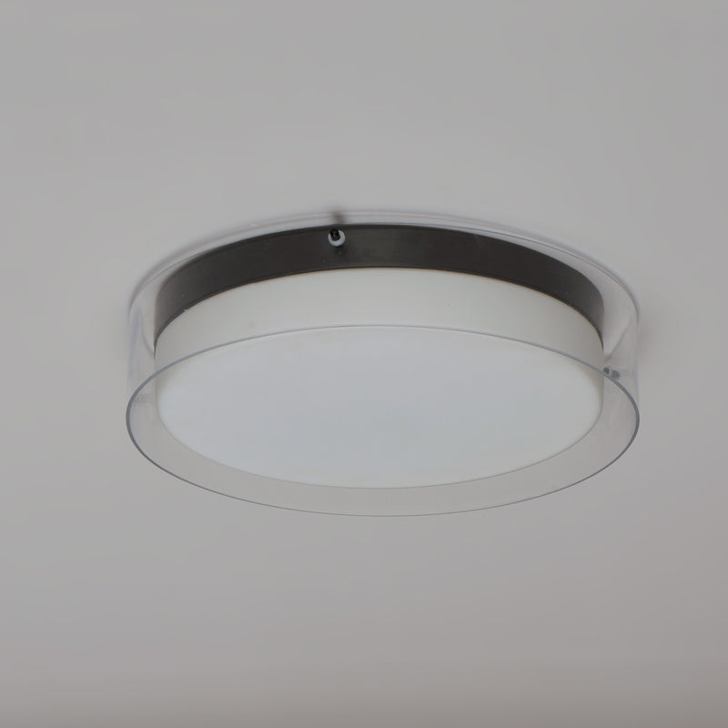 Maxim 12284CLSWBK Duo 16" Round LED Flush Mount | Black