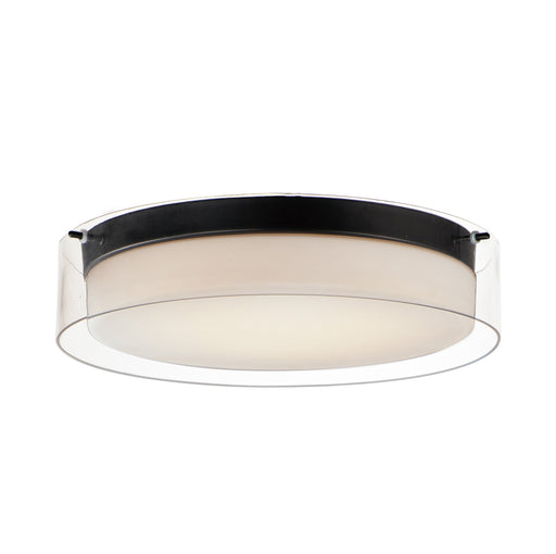 Maxim 12284CLSWBK Duo 16" Round LED Flush Mount | Black
