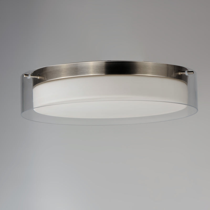 Maxim 12284CLSWSN Duo 16" Round LED Flush Mount | Satin Nickel