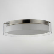 Maxim 12284CLSWSN Duo 16" Round LED Flush Mount | Satin Nickel