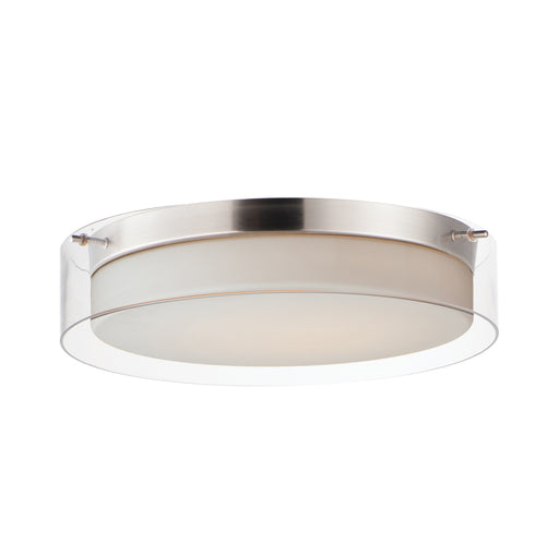 Maxim 12284CLSWSN Duo 16" Round LED Flush Mount | Satin Nickel