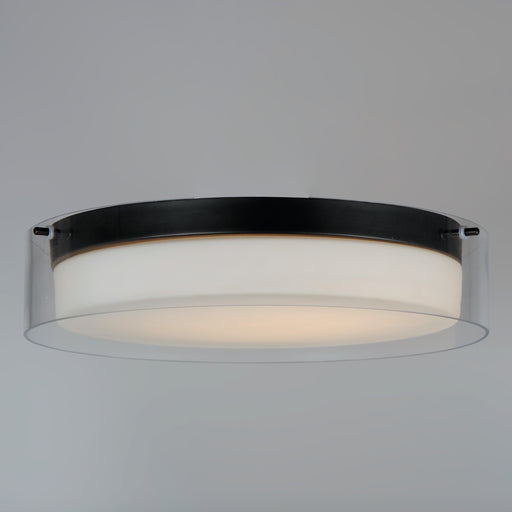 Maxim 12286CLSWBK Duo 20" Round LED Flush Mount | Black