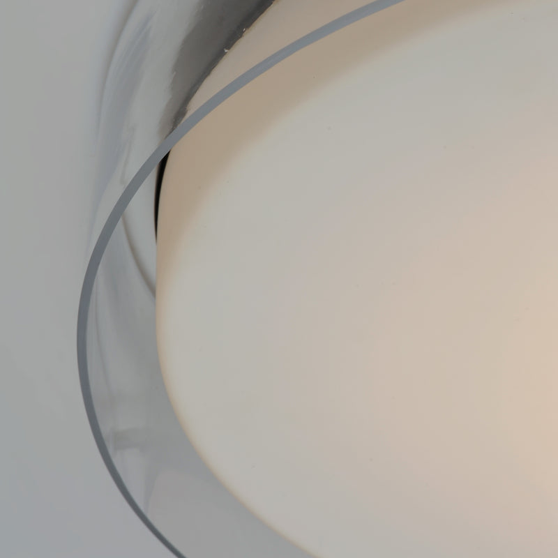 Maxim 12286CLSWBK Duo 20" Round LED Flush Mount | Black