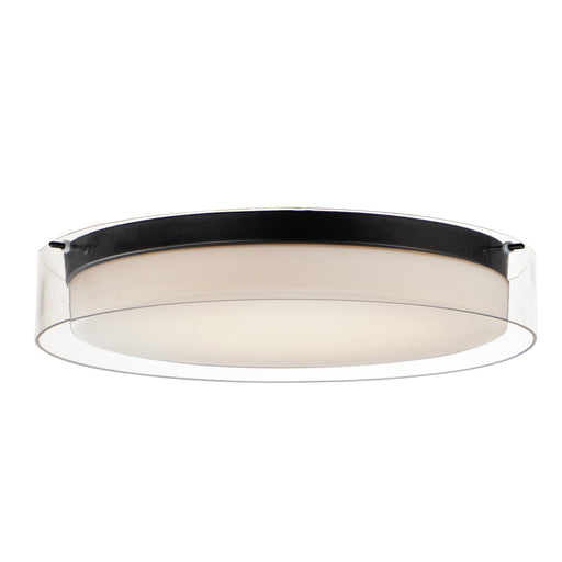 Maxim 12286CLSWBK Duo 20" Round LED Flush Mount | Black