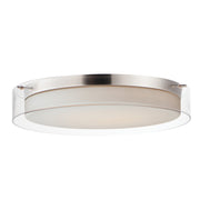 Maxim 12286CLSWSN Duo 20" Round LED Flush Mount | Satin Nickel