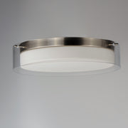 Maxim 12286CLSWSN Duo 20" Round LED Flush Mount | Satin Nickel