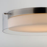 Maxim 12286CLSWSN Duo 20" Round LED Flush Mount | Satin Nickel