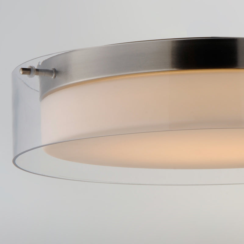 Maxim 12286CLSWSN Duo 20" Round LED Flush Mount | Satin Nickel