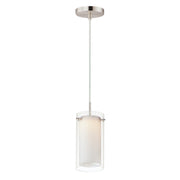 Maxim 12289CLSWSN Duo 1 Light Mini LED Pendant | Satin Nickel