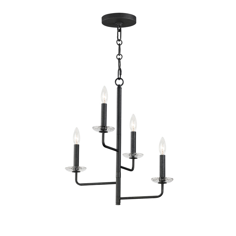 Maxim 12324TCAR Madeira 4 Light Chandelier | Anthracite