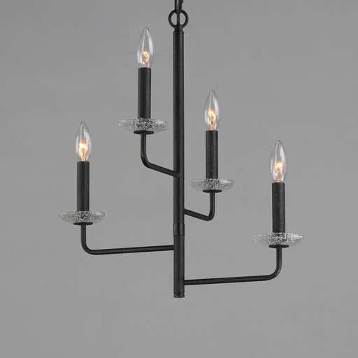 Maxim 12324TCAR Madeira 4 Light Chandelier | Anthracite