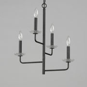 Maxim 12324TCAR Madeira 4 Light Chandelier | Anthracite