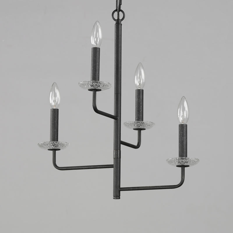 Maxim 12324TCAR Madeira 4 Light Chandelier | Anthracite