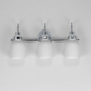 Maxim 12333WTPC Milk 3 Light Bath Vanity | Polished Chrome