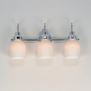 Maxim 12333WTPC Milk 3 Light Bath Vanity | Polished Chrome