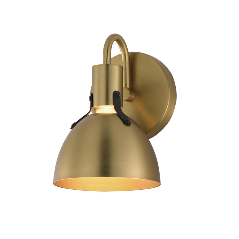 Maxim 12341SBR Dusk 1 Light Wall Sconce | Satin Brass
