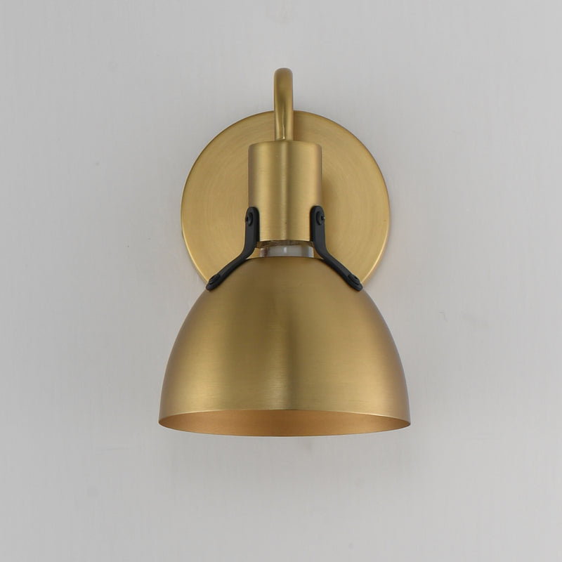 Maxim 12341SBR Dusk 1 Light Wall Sconce | Satin Brass