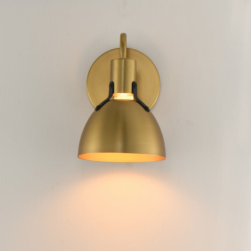 Maxim 12341SBR Dusk 1 Light Wall Sconce | Satin Brass