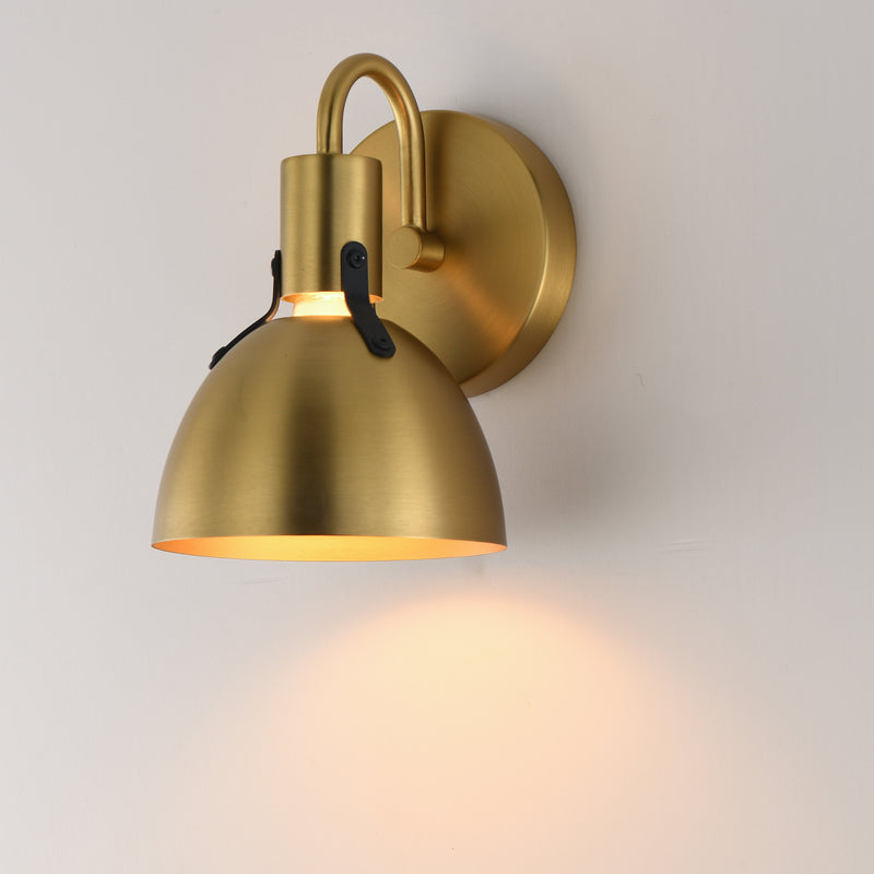 Maxim 12341SBR Dusk 1 Light Wall Sconce | Satin Brass