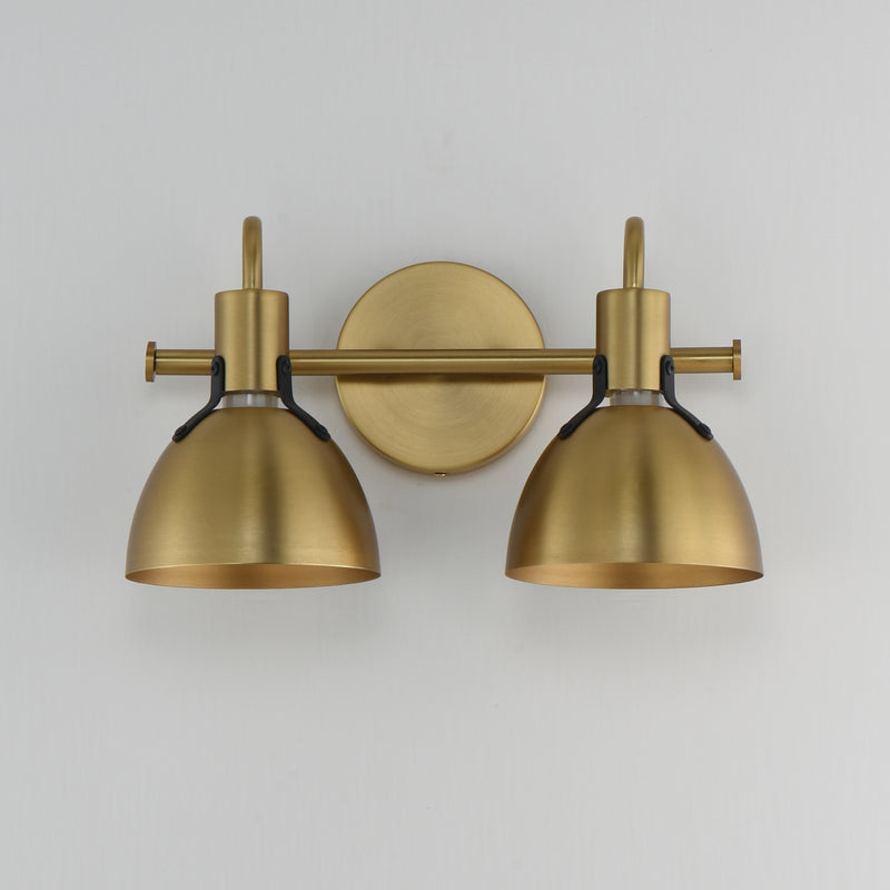 Maxim 12342SBR Dusk 2 Light Wall Sconce | Satin Brass