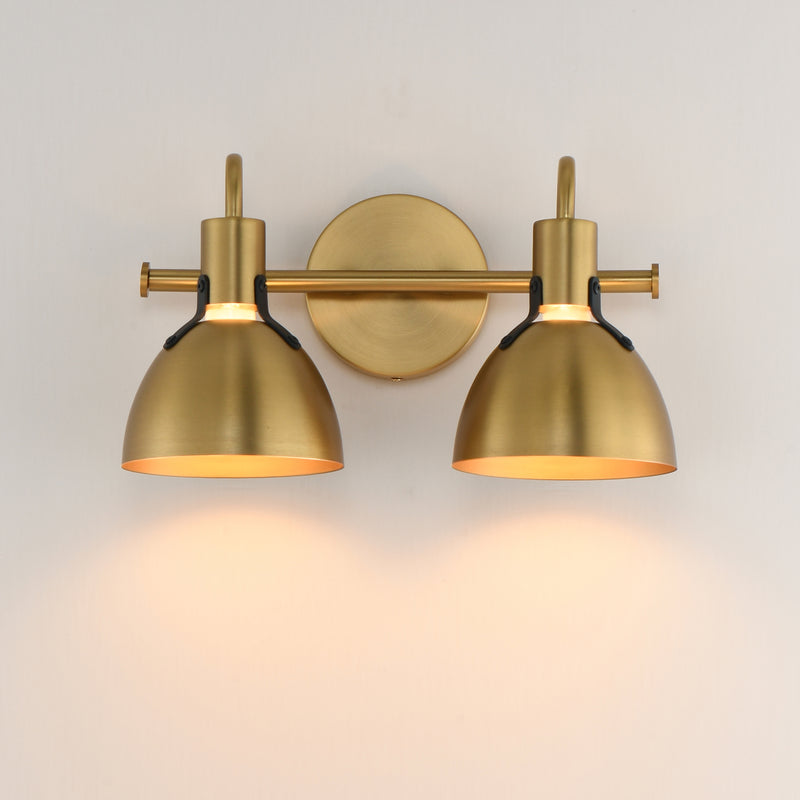 Maxim 12342SBR Dusk 2 Light Wall Sconce | Satin Brass