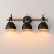 Maxim 12343BKAB Dusk 3 Light Wall Sconce | Black / Antique Brass