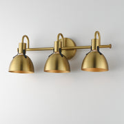 Maxim 12343SBR Dusk 3 Light Wall Sconce | Satin Brass