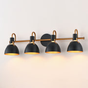 Maxim 12344BKAB Dusk 4 Light Wall Sconce | Black / Antique Brass