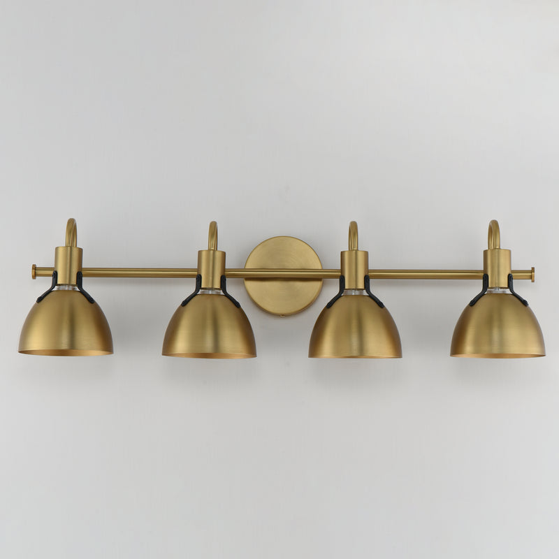 Maxim 12344SBR Dusk 4 Light Wall Sconce | Satin Brass