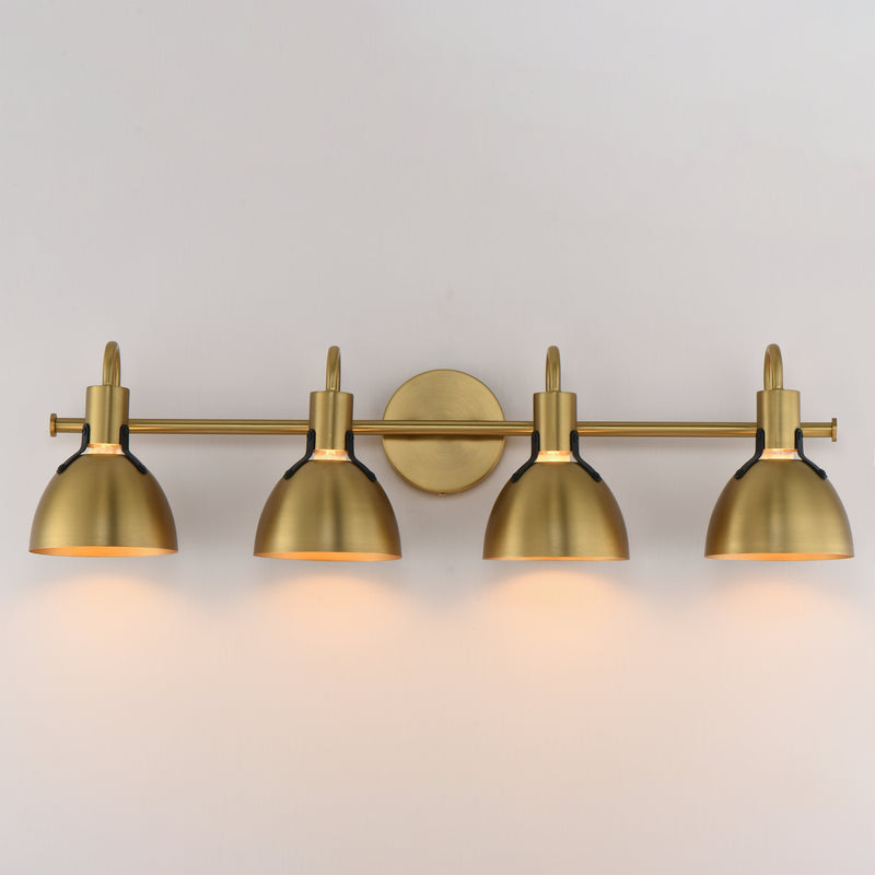 Maxim 12344SBR Dusk 4 Light Wall Sconce | Satin Brass
