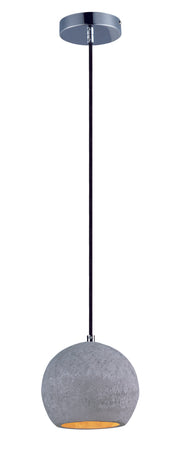 Maxim 12390GYPC Crete 1 Light LED Pendant | Polished Chrome