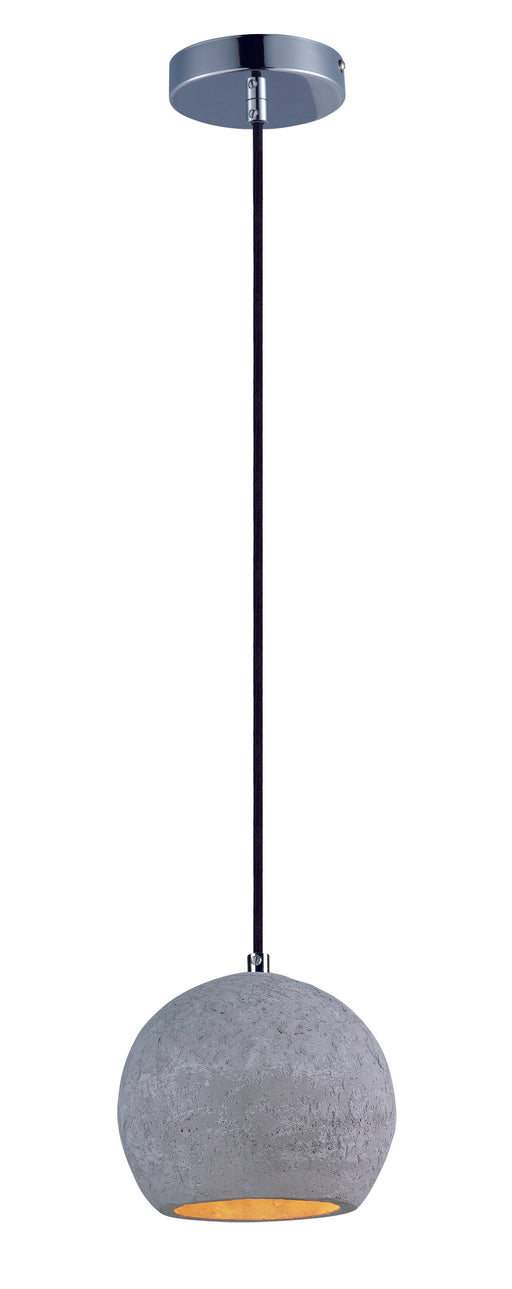 Maxim 12390GYPC Crete 1 Light LED Pendant | Polished Chrome