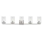 Maxim 12405CLSN Pinn 5 Light Bath Vanity | Satin Nickel