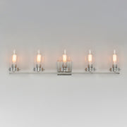 Maxim 12405CLSN Pinn 5 Light Bath Vanity | Satin Nickel