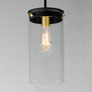 Maxim 12408CLBKSBR Pinn Large Single Pendant | Black / Satin Brass
