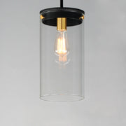 Maxim 12408CLBKSBR Pinn Large Single Pendant | Black / Satin Brass