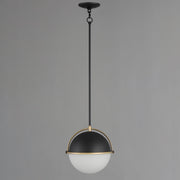 Maxim 12412SWBKWBR Duke 12" Single Pendant | Black/Weathered Brass