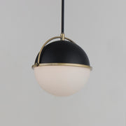 Maxim 12412SWBKWBR Duke 12" Single Pendant | Black/Weathered Brass