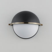 Maxim 12418SWBKWBR Duke Half Sconce | Black/Weathered Brass
