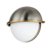 Maxim 12418SWSNSBR Duke Half Sconce | Satin Nickel / Satin Brass