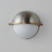 Maxim 12418SWSNSBR Duke Half Sconce | Satin Nickel / Satin Brass