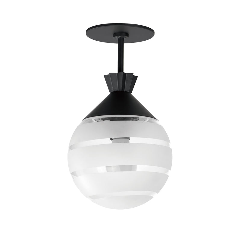 Maxim 12441CLFTBK Copacabana Semi Flush/Pendant | Black