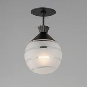 Maxim 12441CLFTBK Copacabana Semi Flush/Pendant | Black