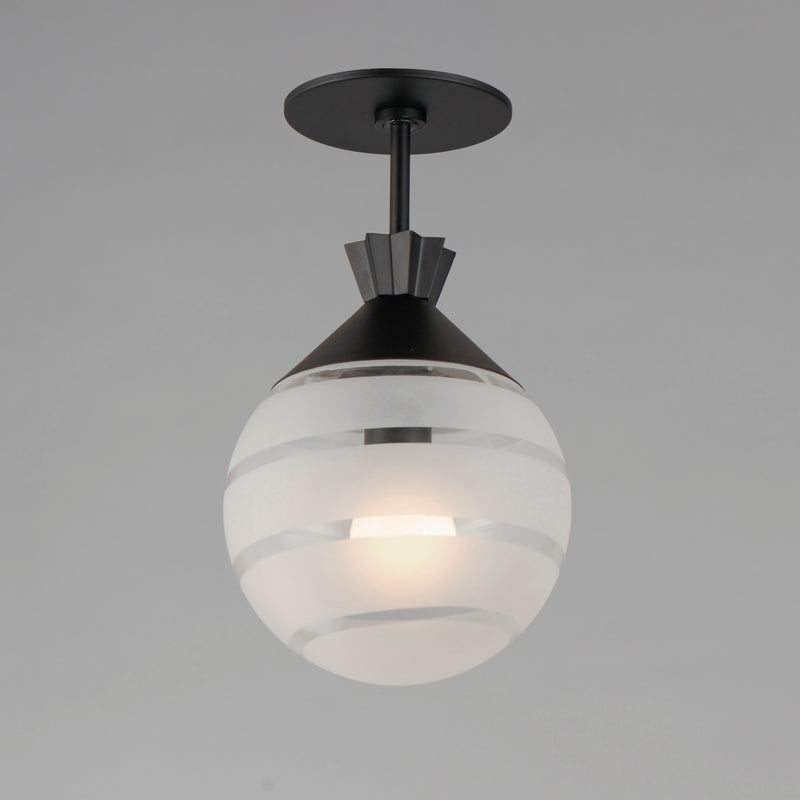 Maxim 12441CLFTBK Copacabana Semi Flush/Pendant | Black