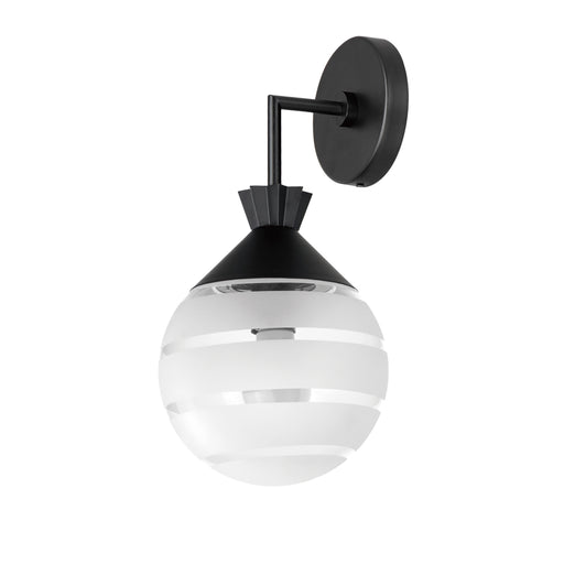 Maxim 12444CLFTBK Copacabana Outdoor Globe Wall Sconce | Black