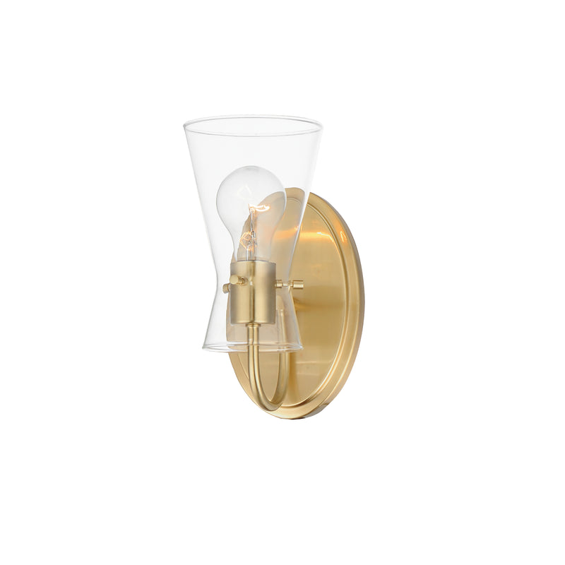 Maxim 12481CLNAB Ava 1 Light Wall Sconce | Natural Aged Brass